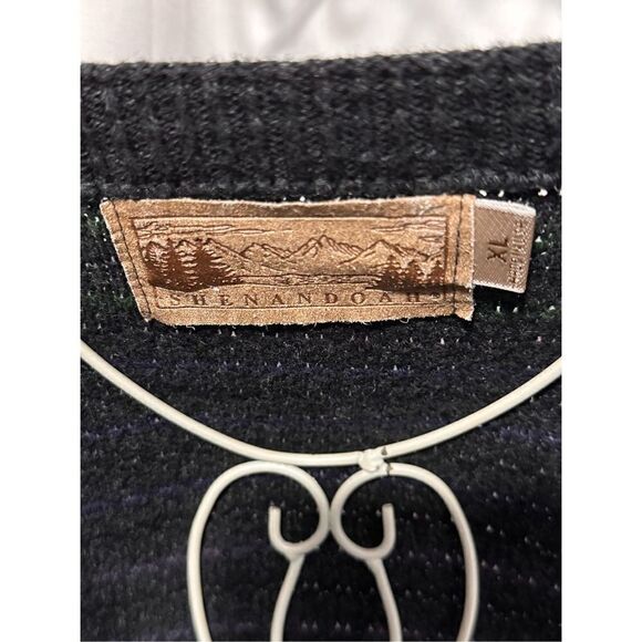 Nice men Vintage Shenandoah Pullover Sweater vest sz XL made in India.  Baggy fi - Picture 2 of 4